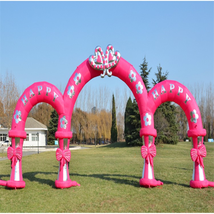 安徽粉色充气拱门
